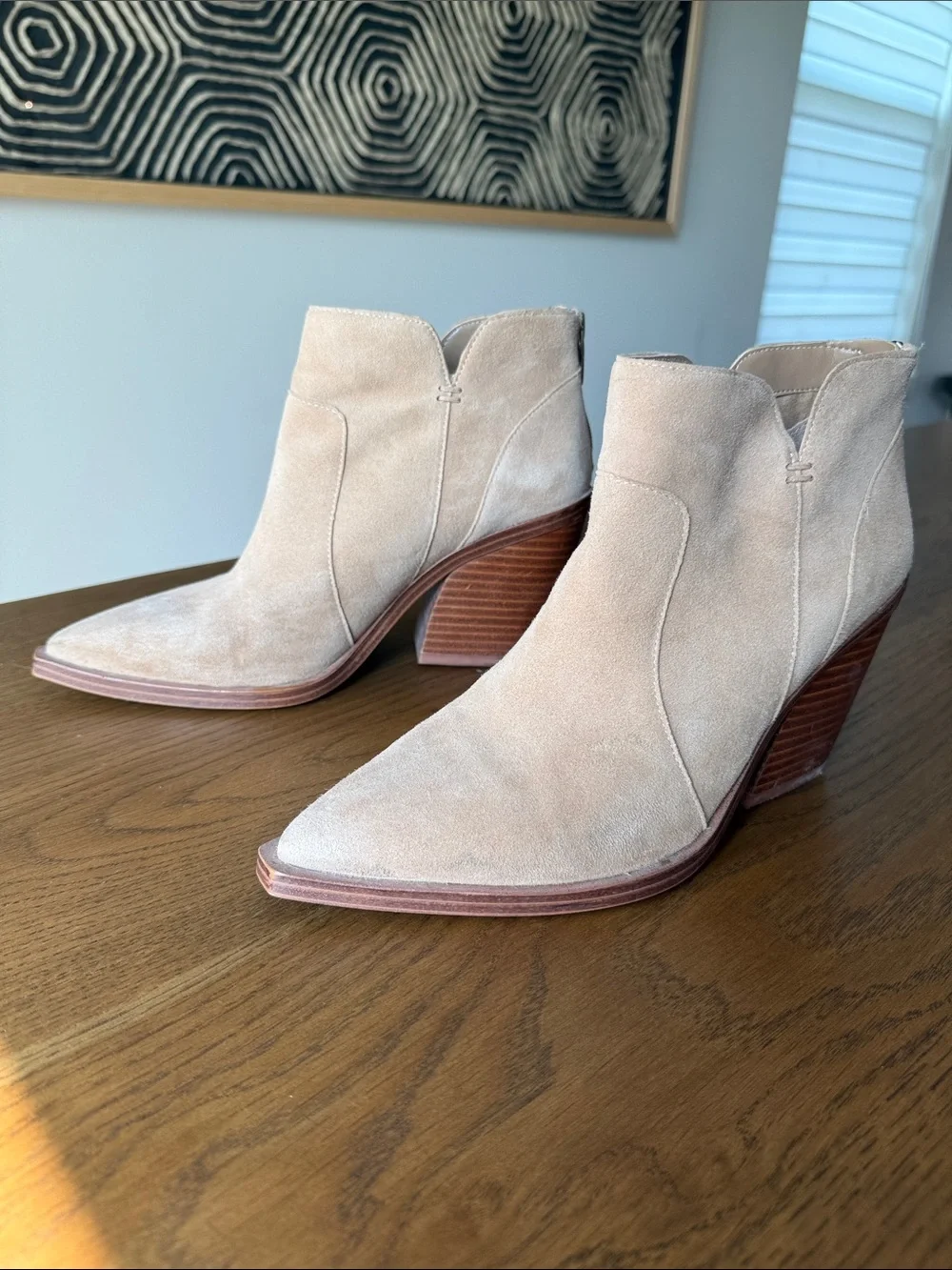 Vince Camuto Women's Suede Pointed Ankle Boots